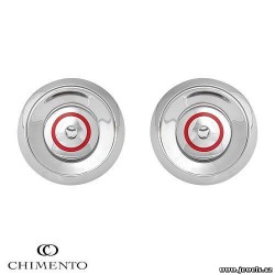 CHOICE BY CHIMENTO Italya istehsalı Qırmızı mina və paslanmayan poladdan hazırlanmış sırğalar.