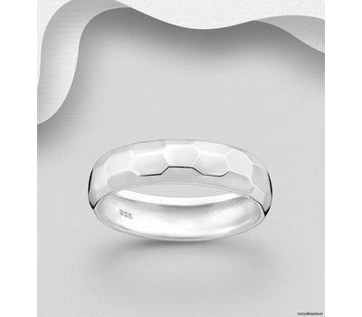 925 Sterling Silver Band Ring, 5 mm Wide