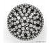 Cubic zirconia black rhodium plated 925 silver Set,