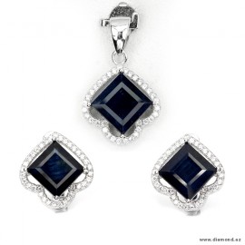 Sapphire (Natural) & 925 silver Jewellery Set