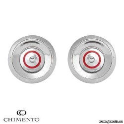 Malın səhifəsinə keç CHOICE BY CHIMENTO Italya istehsalı Qırmızı mina və paslanmayan poladdan hazırlanmış sırğalar.