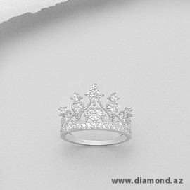 Crown Metal: 925 Sterling Silver Decorated With: CZ