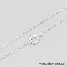 Şəkli böyütmək üçün tiklayın Chain Chain Design. 925 gümüş boyunbağı.