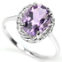 Purple Amethyst 925 silver ring.