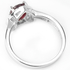 Genuine 8x6 mm. AAA blood red Ruby oval 925 silver ring.