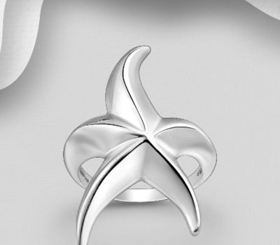 925 Sterling Silver Starfish Ring