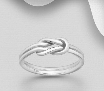925 Sterling Silver Knot Ring