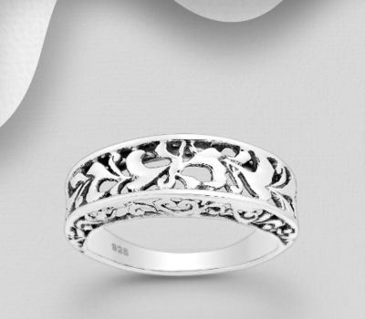 925 Sterling Silver Oxidized Ring