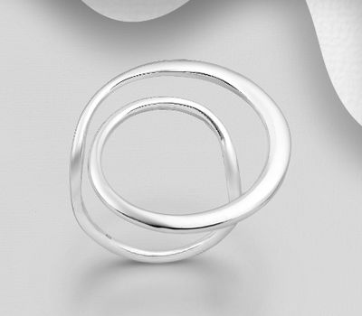 925 Sterling Silver Spiral Ring