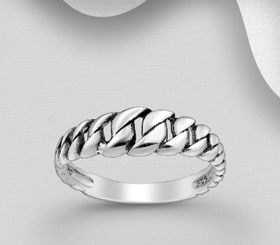 925 Sterling Silver Link Ring