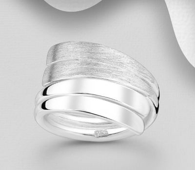 925 Sterling Silver Matt Ring