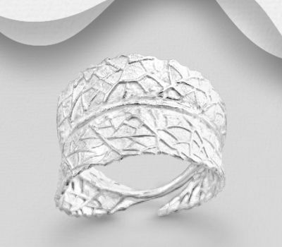 925 Sterling Silver Leaf Ring