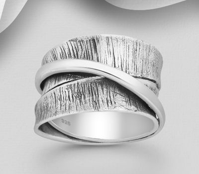 925 Sterling Silver Oxidized Band Ring