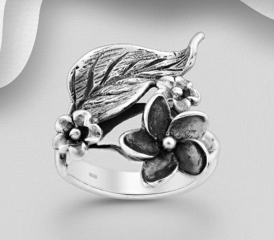 925 Sterling Silver Flower Ring