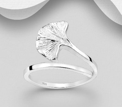 925 Sterling Silver Leaf Ring