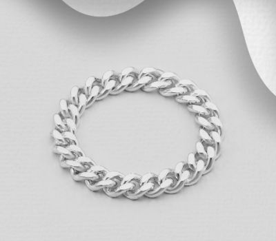 925 Sterling Silver Chain Ring