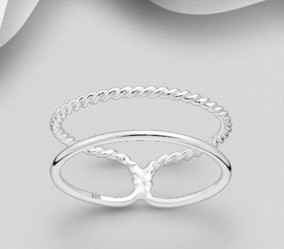 925 Sterling Silver Layered Ring