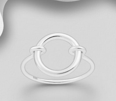 925 Sterling Silver Circle Ring