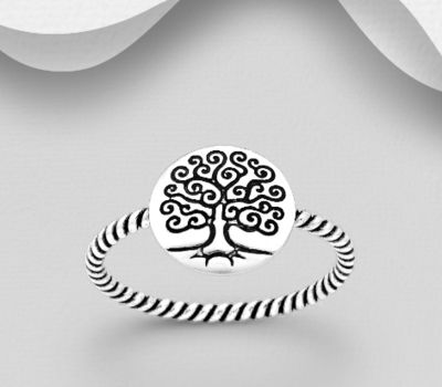 925 Sterling Silver Tree Of Life Ring