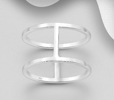 925 Sterling Silver Layered Ring