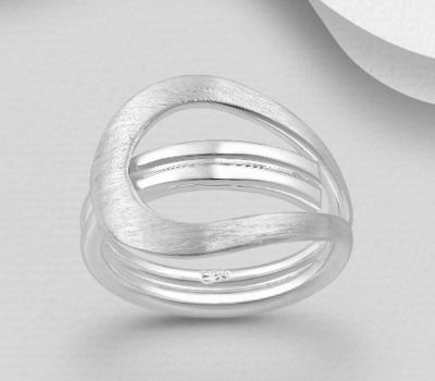 925 Sterling Silver Matt Ring