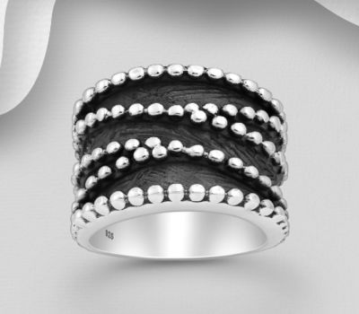 925 Sterling Silver Oxidized Ring