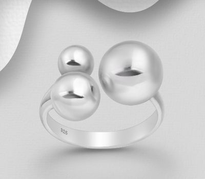 925 Sterling Silver Ball Ring