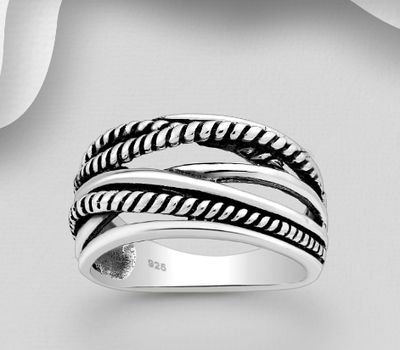 925 Sterling Silver Oxidized Ring