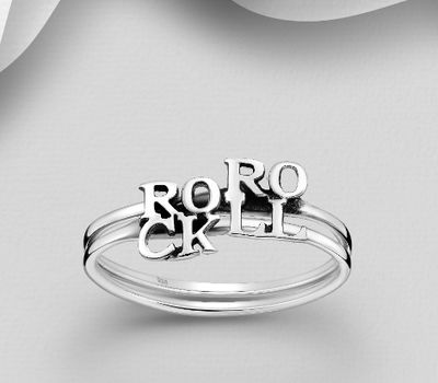 925 Sterling Silver Oxidized 