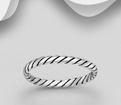 925 Sterling Silver Oxidized Ring