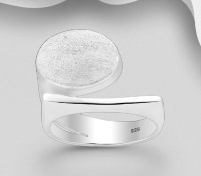 925 Sterling Silver Matt Ring