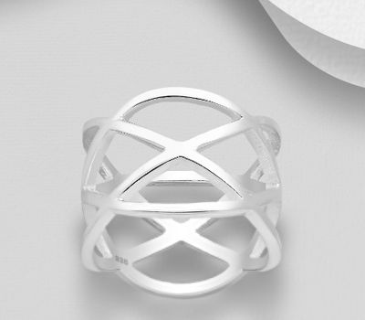 925 Sterling Silver Layered Ring