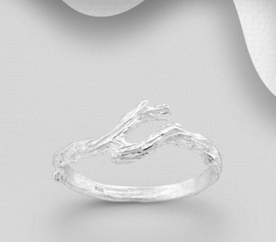 925 Sterling Silver Branch Ring
