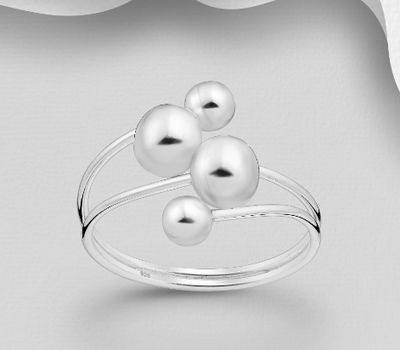 925 Sterling Silver Ball Ring