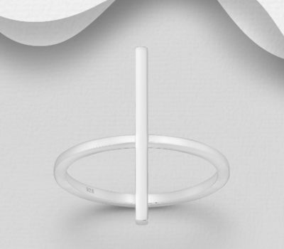 925 Sterling Silver Bar Ring