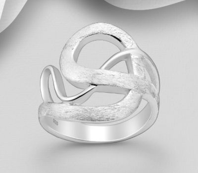 925 Sterling Silver Matt Ring