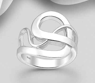 925 Sterling Silver Swirl Ring