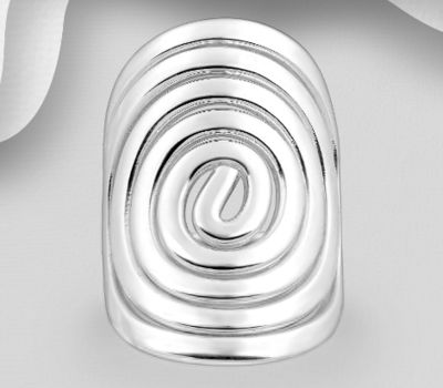 925 Sterling Silver Coil Ring