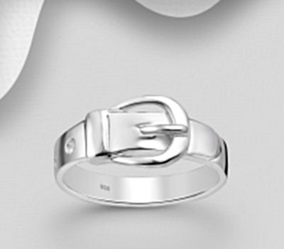 925 Sterling Silver Belt Ring