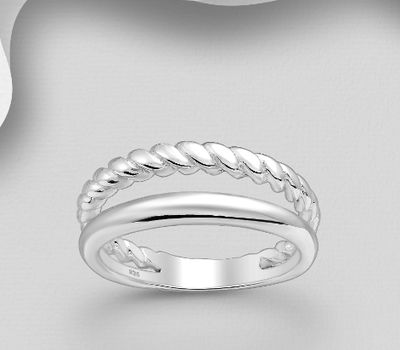925 Sterling Silver Layered Ring