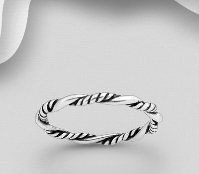 925 Sterling Silver Oxidized Ring