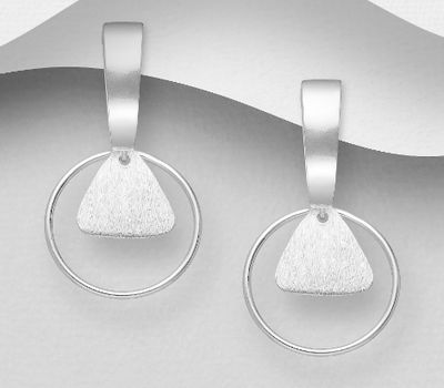 925 Sterling Silver Push-Back Earrings
