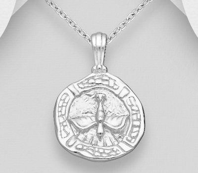 925 Sterling Silver Eagle Coin Pendant