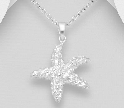 925 Sterling Silver Starfish Pendant