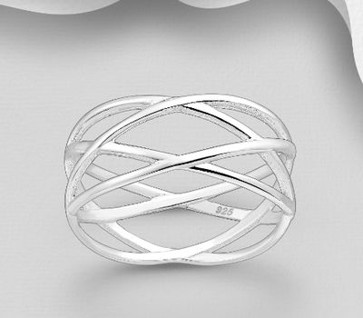 925 Sterling Silver Layered Ring