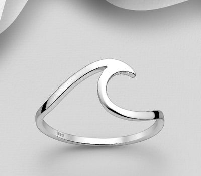 925 Sterling Silver Wave Ring