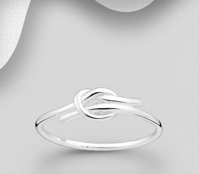925 Sterling Silver Love Knot Ring