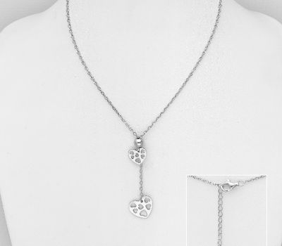 925 Sterling Silver Heart Necklace