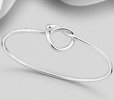 Malın səhifəsinə keç 925 Sterling Silver Love Knot Bracelet