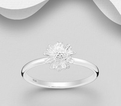 925 Sterling Silver Flower Ring